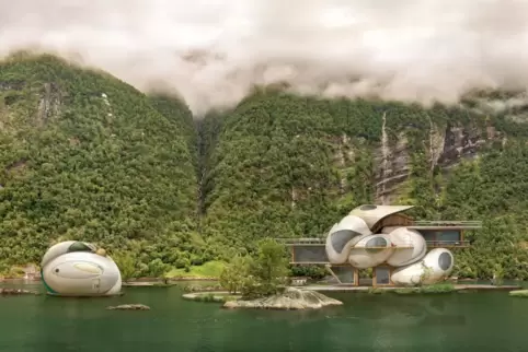 Futuristischer Rückzugsort in der Einsamkeit des Fjords: „Wittgestein’s Cabin 10“ von Dionisio Gonzalez. (2021)