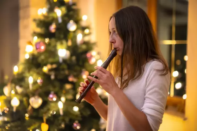 »Alle Jahre wieder« bietet sich besonders gut an, um am Weihnachtsabend auf der Blockflöte gespielt zu werden.