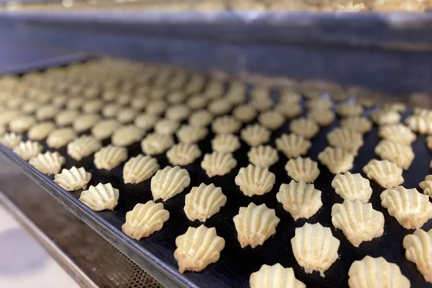 Die Bärentatzen kühlen auf einem Blech aus.