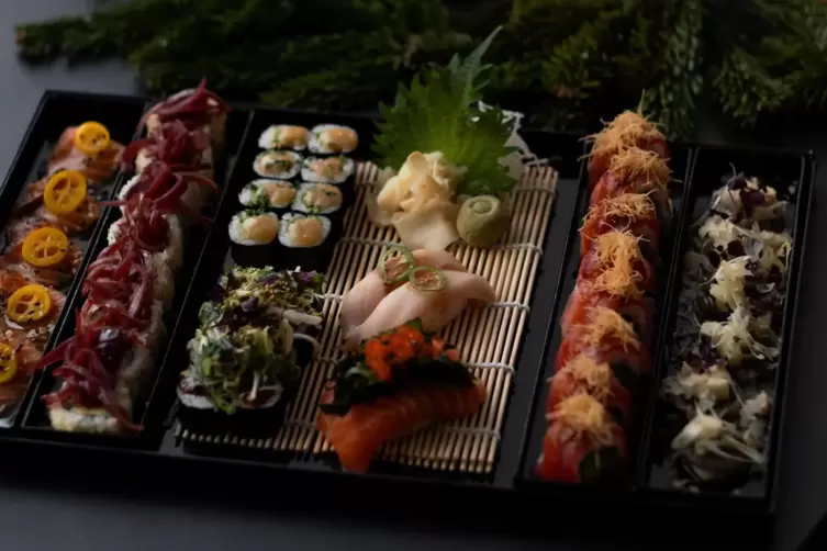 Amerikanisches Sushi ist weniger puristisch als asiatisches. 