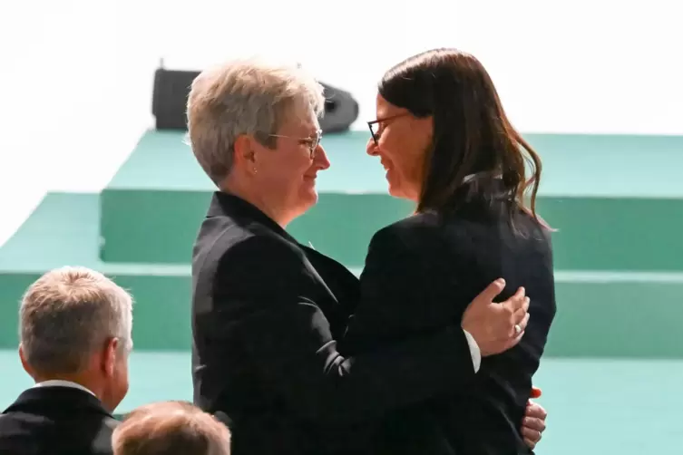Silke Raml (links) und Silke Sinning duellierten sich um den Posten im DFB-Pr&auml;sidium. 