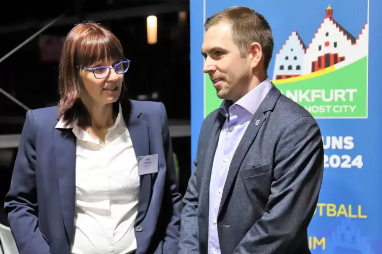Silke Sinning und Philipp Lahm, Direktor dem EM 2024. 