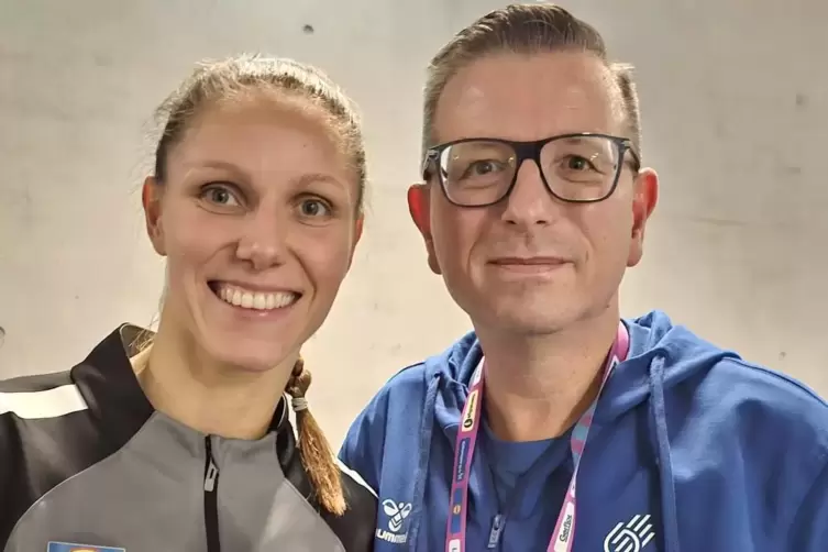 Selfie mit Nationalspielerin Xenia Smits.