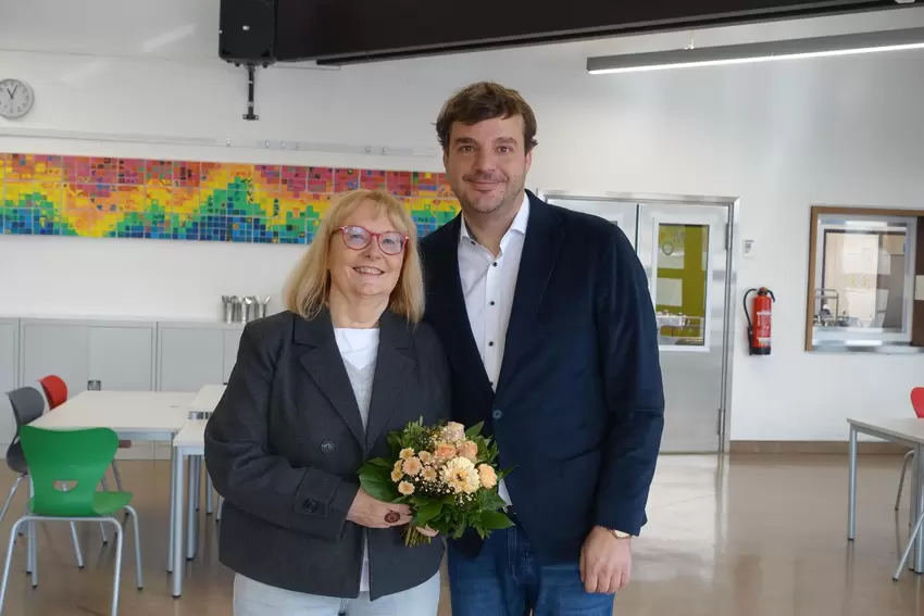 Beate Steeg und ihr Nachfolger David Guthier.