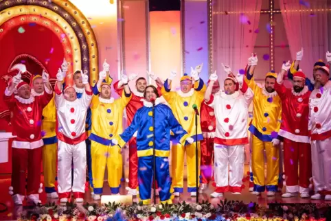 So kennt man sie aus der Fernsehfasnacht: die Mainzer Hofsänger. 