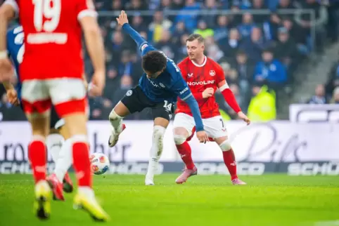 Blieb blass: FCK-Kapitän Marlon Ritter. Er wurde ausgewechselt. 