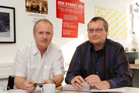 Haben die Streetdocs ins Leben gerufen (von links): Peter Uebel und Walter Münzenberger. 