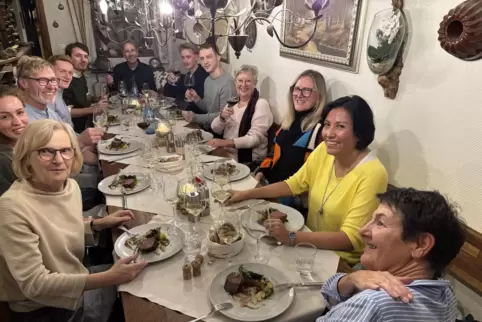 Gehört beim Weingut Zimmermann dazu: eine Weihnachtsfeier. 