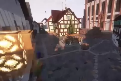 Das Plätzel in Kandel wurde im Spiel Minecraft nachgebaut. 