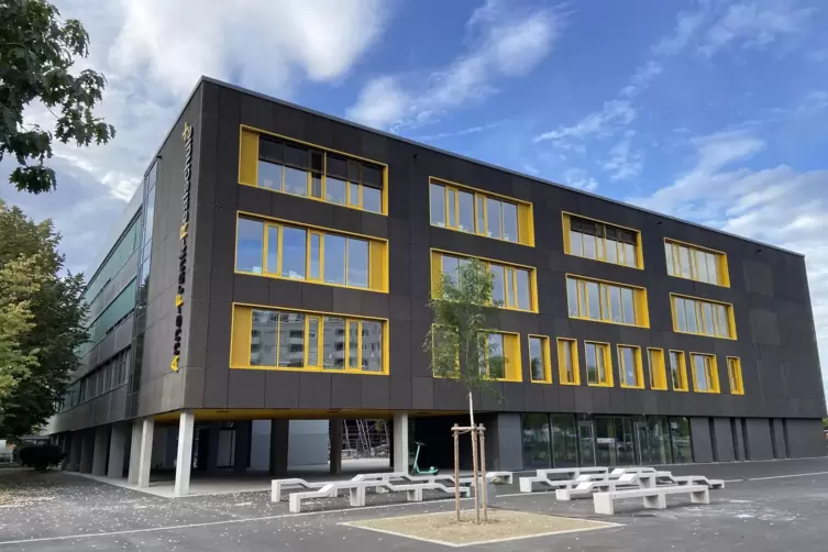 Eine von insgesamt sechs Realschulen plus in Ludwigshafen: die Anne-Frank-Realschule plus in West. 