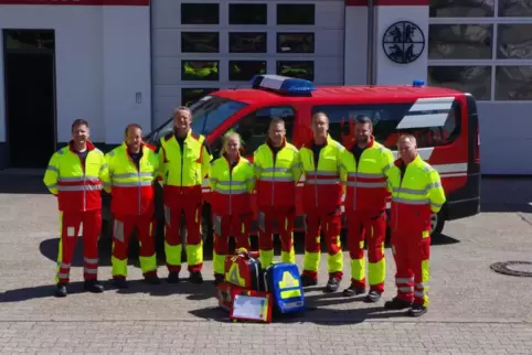 Sind oft die ersten Helfer bei medizinischen Notfällen: die First-Responder in Esthal. 
