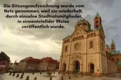 Mit Schreibfehler: Erklärung bei Youtube für offline genommenen Mitschnitt. Mit Schreibfehler: Erklärung bei Youtube für offline genommenen Mitschnitt.