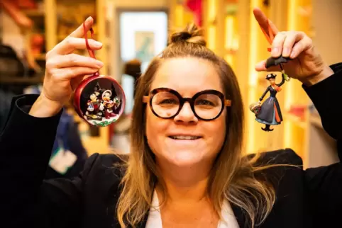 Ihre Disney-Weihnachtskugeln bedeuten für Sandra Cleemann: Jetzt ist Weihnachten. 