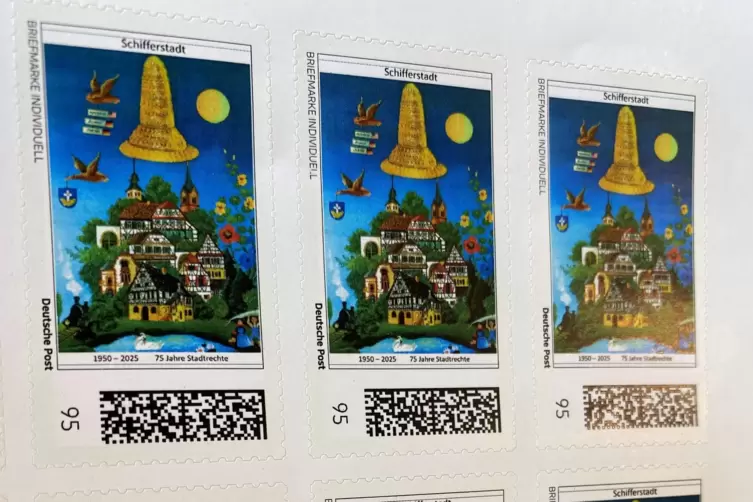 75 Jahre Stadtrechte: Schifferstadt feiert auch mit Briefmarke. 