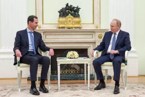 Ziemlich beste Freunde: Baschar al-Assad noch vor seinem Sturz zu Gast bei Wladimir Putin.