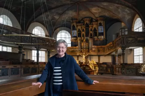 „Ginge ich nur mit Misstrauen durch die Welt, wäre ich letztlich haltlos“, sagt Dorothee Wüst. Das Foto ist in der Dreifaltigkei