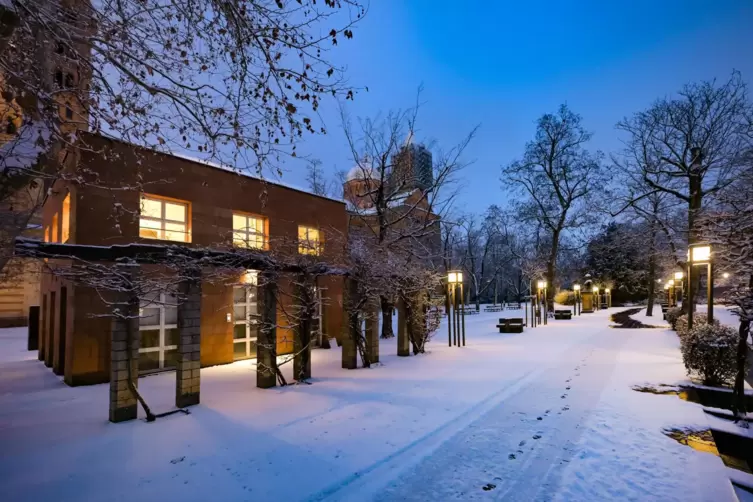Winter-Wunderland: Sch&ouml;ner Anblick in Speyer.