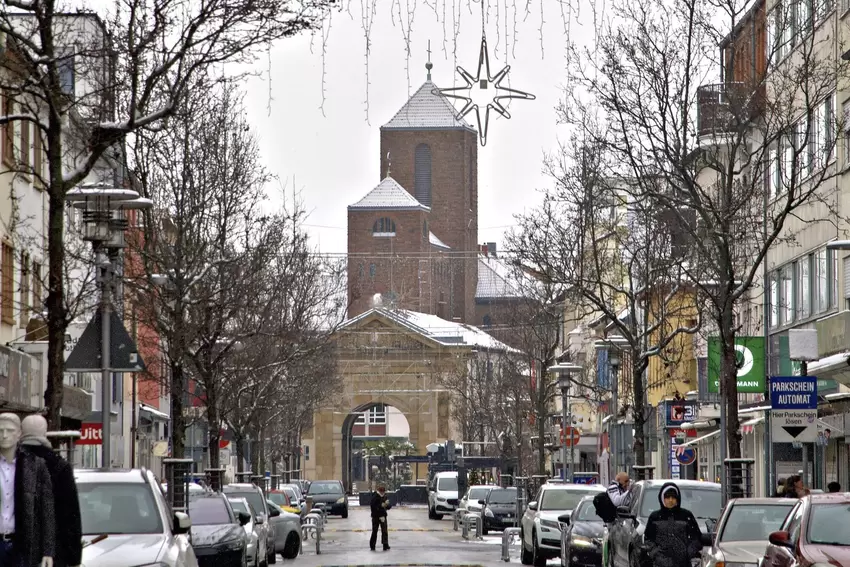 Blick in die Wormser Straße.