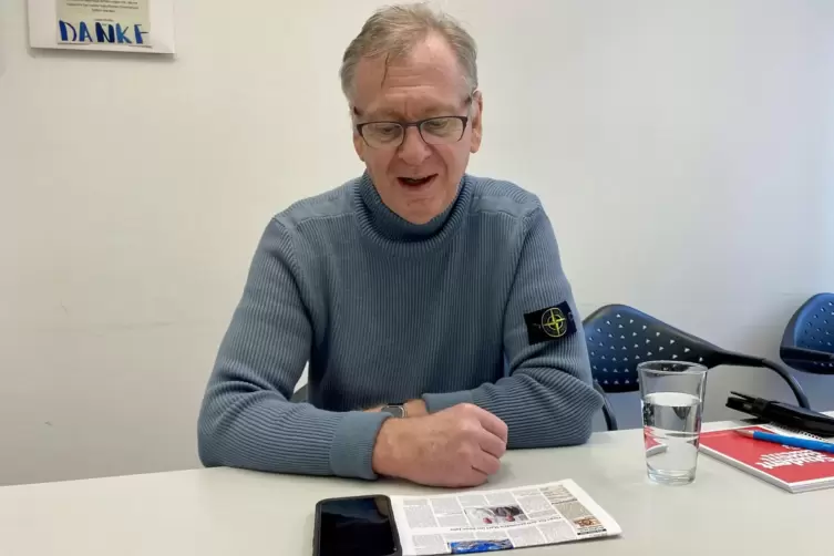 Orthop&auml;de Harald Dinges war ein begehrter Gespr&auml;chspartner der RHEINPFALZ-Leser.