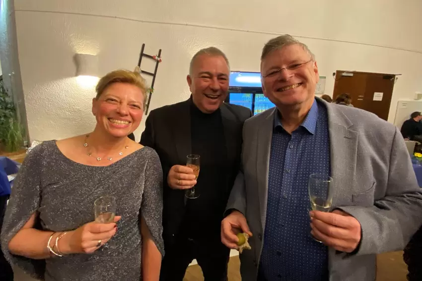 Wissen, was sie sich für 2026 wünschen: (von links) Andrea Weber, Stefan Naumer und Markus Schlereth.