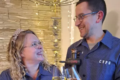 Das diesjährige Prinzenpaar in Pleisweiler-Oberhofen, Alexandra und Christian Bähr. 