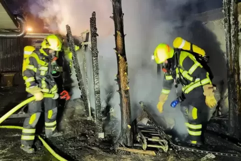Im August musste die Feuerwehr im Campinggebiet „Auf der Au“ löschen.