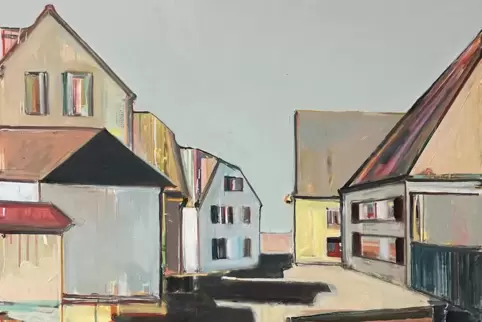 Die aus Vinningen stammende Katja Leibenath pflegt einen Malstil, der als „Bay Area Figurative School“ bezeichnet wird (Ausschni
