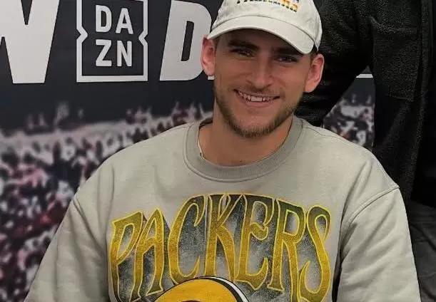 Packers-Fan Julian Pollersbeck.