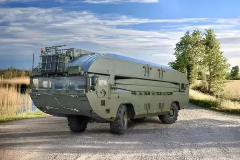 Der jüngste Vertrag wurde mit Norwegen geschlossen: das Amphibienfahrzeug M3, produziert am Stammsitz in Kaiserslautern.