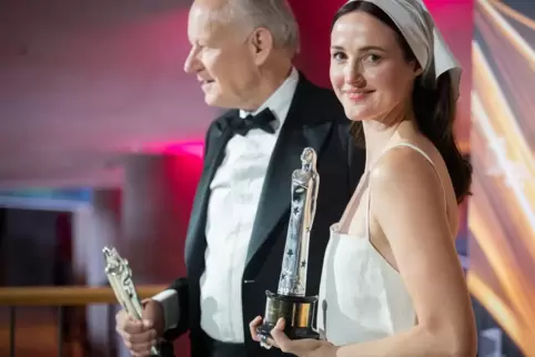 Beste Schauspieler: Stellan Skarsgard und Renate Reinsve in „Sentimental Value“, dem besten Film aus Norwegen. 