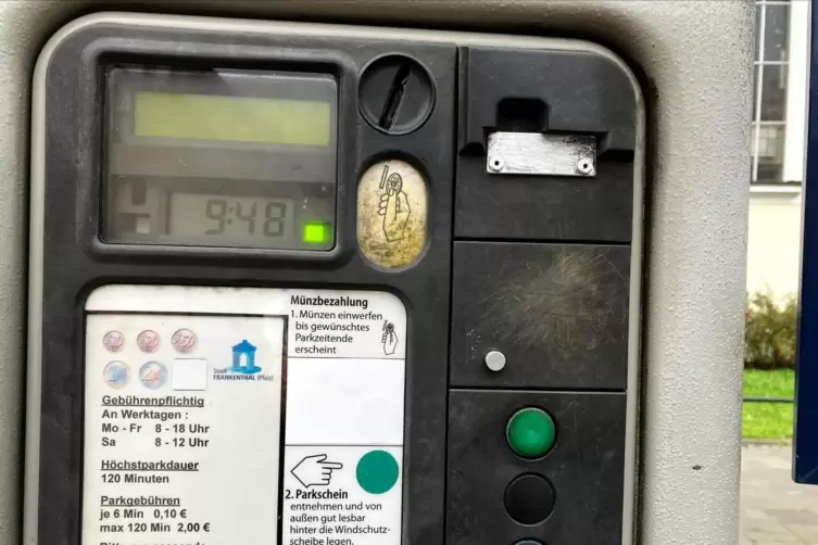 Noch in Betrieb: ein alter Parkautomat. 