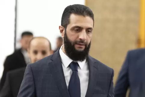 Gewinner im Machtkampf: Syriens Übergangspräsident Ahmed al-Scharaa. 