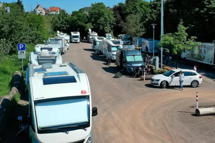 Beim renovierten Wohnmobilstellplatz in der Dammstra&szlig;e fehlt nur noch eine Infostation.