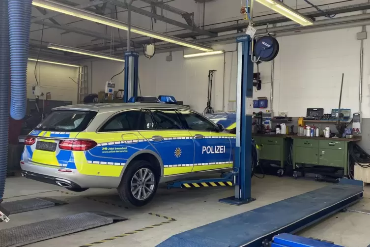 Die Mannheimer Ausstellung will aber eigentlich mehr den normalen Polizei-Alltag ins Bild setzen, etwa mit dem Streifenwagen auf
