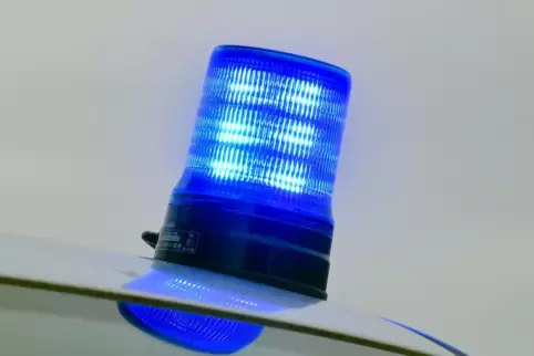 Polizei hält Fahrer wegen fehlendem Anhängerreifen an.
