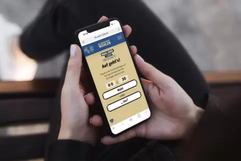Digitales Wahltraining: Spielerisch wird auch auf der Internetseite zur Kampagne auf die Bedeutung von Wählen und Entscheiden hi