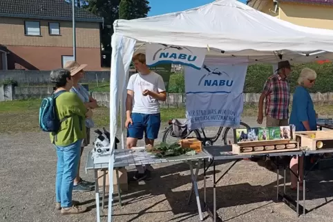 Der Nabu Waldmohr beteiligt sich gern an Veranstaltungen und informiert dabei selbstverständlich zum Thema Naturschutz. Gut zwei