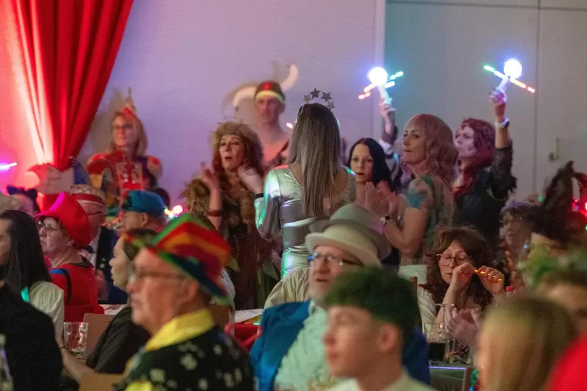 Die Stimmung in der Stadthalle war prächtig.