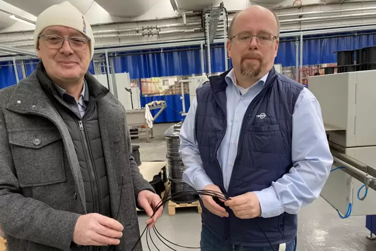 Von links: Gesch&auml;ftsf&uuml;hrer Michael Wicke und Ralf Langenbahn (Business Development). 