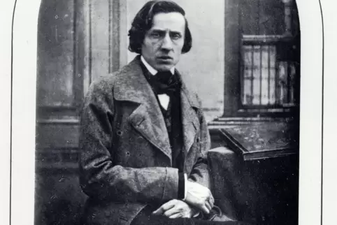 Frédéric Chopin kurz vor seinem Tod im Jahr 1849.