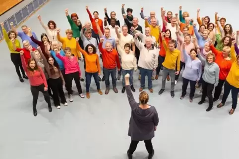 Der Chor beim ersten Queen-Projekt im Jahr 2023. 