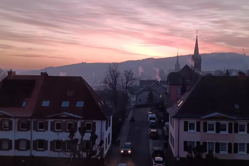 Inge Lütz hat die Kreisstadt in den Morgenstunden bildlich festgehalten.