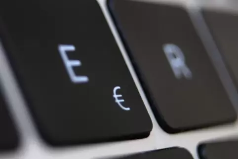 Das Euro-Zeichen auf einer Tastatur.