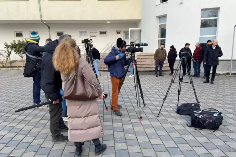 Das Medieninteresse war gro&szlig;. 