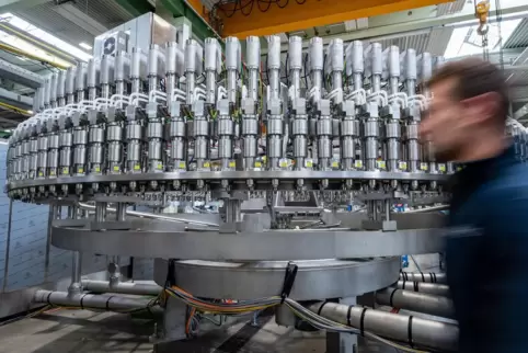 Anlage in einem Maschinenbaubetrieb: Die Industrie schöpft Hoffnung.