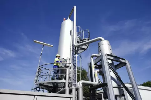 Der Erdgasspeicher in Frankenthal versorgt Rheinland-Pfalz und das Saarland.