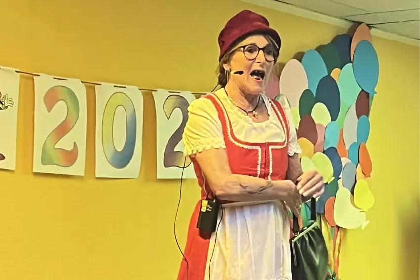 Christel Döring erzählte aus dem Eheleben mit einem Rentner.