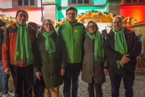 Der neue Vorstand der Grünen in der VG Kandel (von links nach rechts): Martin Lind, Anke Kühne, Chris Eberhardt , Ursel Wagner-S