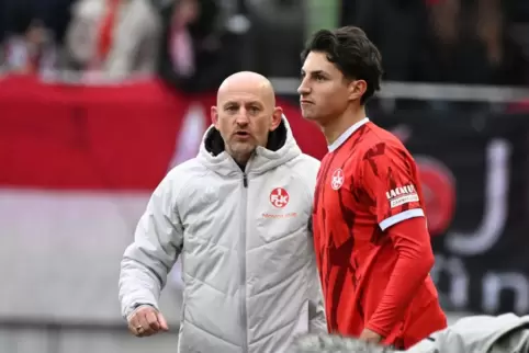 Dion Hofmeister (rechts) debütierte in dieser Saison bei den Profis des FCK. 