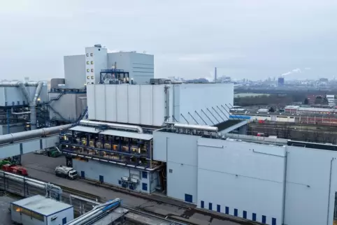Die MVV-Phosphor-Recyclinganlage auf der Friesenheimer Insel in Mannheim. 